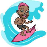 Skateboard Surfer Sticker by Brenfi