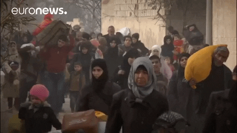 Syria Fleeing GIF by euronews