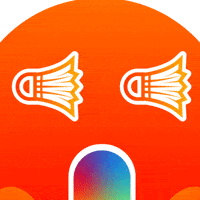Shocked Rainbow GIF by TotalEnergiesxBadminton