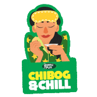 datuputiph food hungry yummy chill Sticker