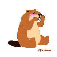 Crush Blushing Sticker by WorkBeaver