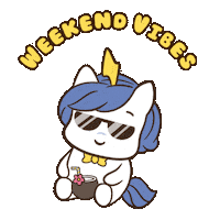 Stress Free Good Times Sticker by Brave Unicorn