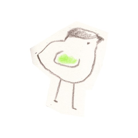doodlepaperr giphygifmaker bird doodle flippy Sticker