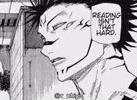 Reading Jujutsu Kaisen GIF