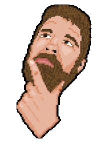 Think 8 Bit Sticker by Deadstream