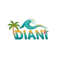 Palm Tree Water Sticker by Baruch Geuze