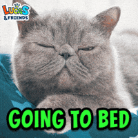 Good Night Sleeping GIF by Lucas and Friends by RV AppStudios