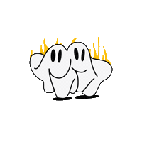 erappag fire ghost graffiti огонь Sticker