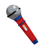 College Microphone Sticker by University of Southern Indiana