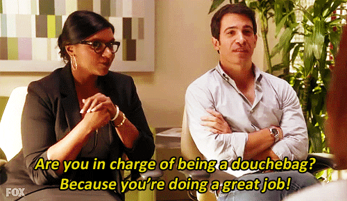 the mindy project douchebag GIF