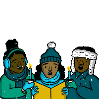 Vote Early Merry Christmas Sticker by Creative Courage