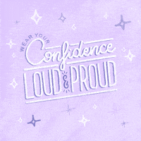 aliaaelkalyoubi purple confidence motivational sparkly GIF