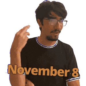 8Th Of November Sticker