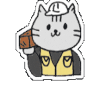 ねこ Chu Sticker by ㈱中越興業