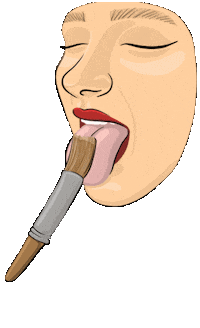 Face Tongue Sticker