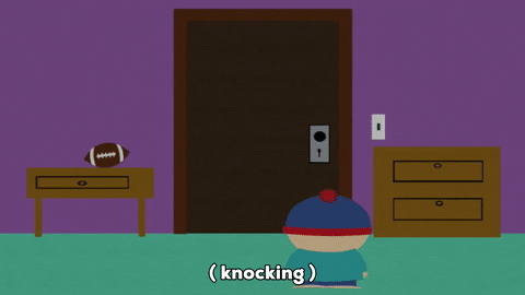 stan marsh answering door GIF by South Park 