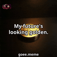 Gold Looking GIF by Goeememe