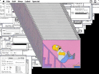The Simpsons Falling GIF by PERFECTL00P