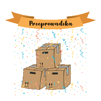 Box Moving Sticker by Nieruchomoscioteka