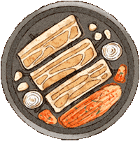 Grilling Korean Bbq Sticker by vank