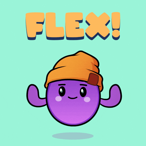 Flex Flexing GIF by The Grapes