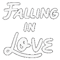 Falling In Love Illustration Sticker