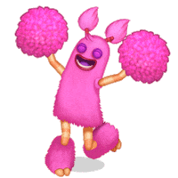 Happy Pink Sticker by My Singing Monsters