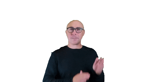 Cheeze2k giphyupload yay clap clapping Sticker