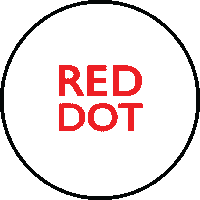 Red Dot Sticker by HawkeLife