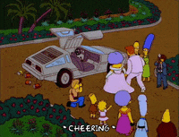 homer simpson car GIF