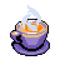 Pixel Coffee Sticker