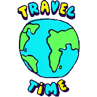 Flying Lets Go Sticker