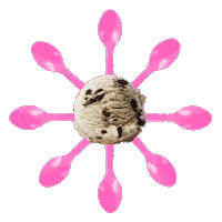 Ice Cream Pink Spoon Sticker by Baskin-Robbins