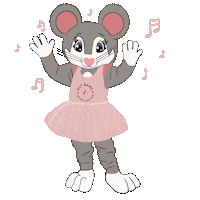 DCTDANS dance mouse dans mus Sticker