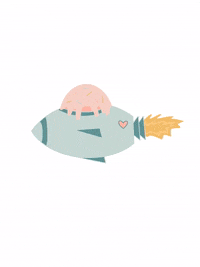 schuttelm heart space alien donut GIF