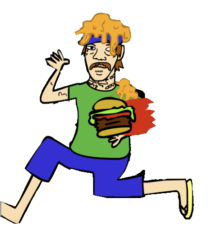 Party Running Sticker by Surfbort