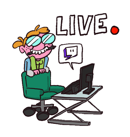 Twitch Computer Sticker