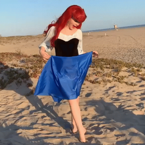 little mermaid spinning GIF