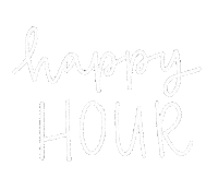 Happy Hour Lettering Sticker by Sea Palms Resort