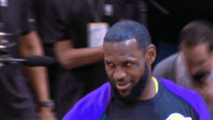 lebron james smile GIF by NBA