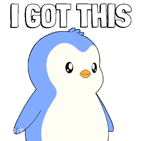 You Can Do It Good Luck Sticker by Pudgy Penguins
