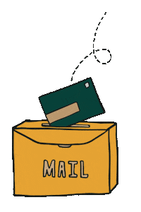 PSPost mail envelope snail mail pspost Sticker