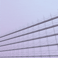 Denkiry art animation loop city GIF