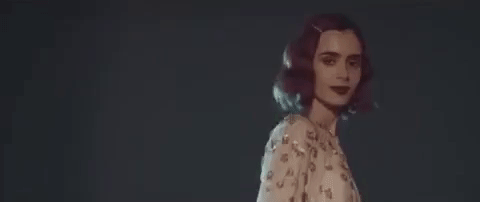 lily collins kiss GIF by Byrdie Beauty