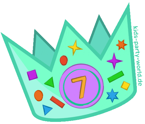 Birthday Crown Sticker by Kids Party World