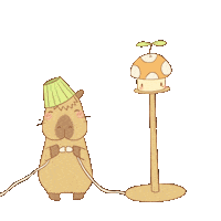 capybalara light glow friend friendship Sticker