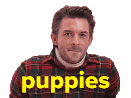 Matt Bomer Puppies Sticker by BuzzFeed