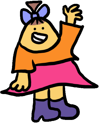 Happy La Sticker by Ruppert Tellac