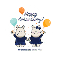 Happy Anniversary Sticker by Teqniksoft
