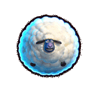 Sheep Glow Sticker by DoubleU Casino